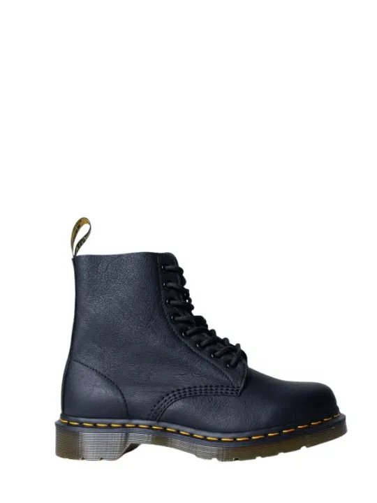 Schwarze Leder Dr. Martens Stiefel