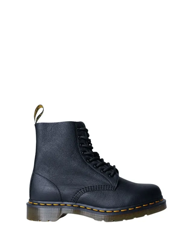 Schwarze Leder Dr. Martens Stiefel