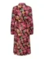 Blumiges, schwarzes Jacqueline De Yong Kleid
