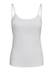 Weißes Tanktop mit Spaghettiträgern