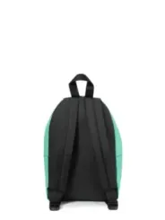 Schwarzer Rucksack mit mintgrünen Akzenten