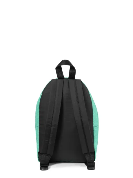 Schwarzer Rucksack mit mintgrünen Akzenten