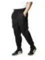 Schwarze Herren Nylon Jogginghose