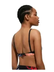 Desigual Sport-BH, rot-weißes Design