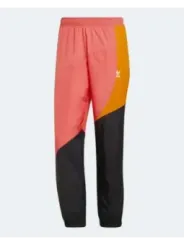 Adidas winddichte Sport-Laufhose orange-schwarz