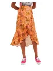 Tropischer Rock mit hohem Bund