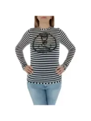 Pinko gestreiftes Shirt mit Grafik