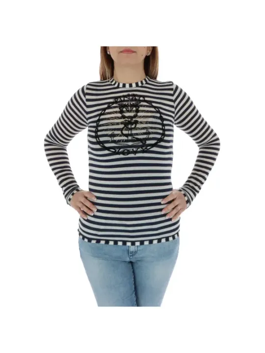 Pinko gestreiftes Shirt mit Grafik