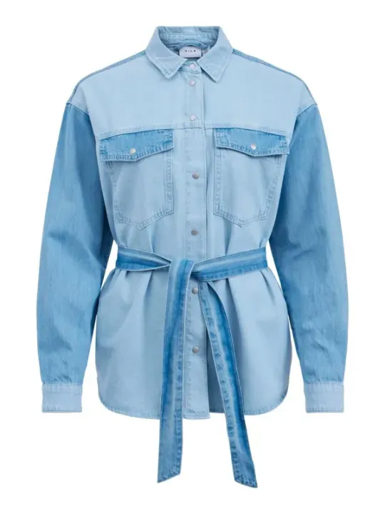 Helles blaues Vila Denim Hemd