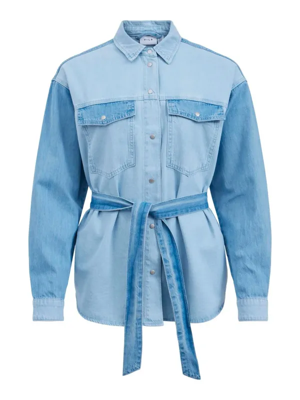 Helles blaues Vila Denim Hemd