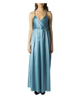 Satin V-Ausschnitt Abendkleid Hanny Deep
