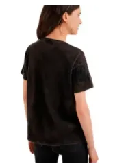 Graues Desigual-T-Shirt mit Logo