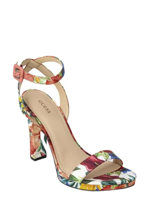 Blumige Guess Sandalen mit Absatz