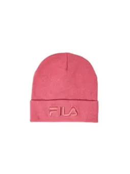 Pink gestrickte Fila Beanie Mütze