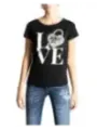 Love Moschino Herzschloss T-Shirt Damen