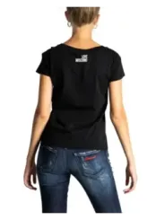 Love Moschino schwarzes T-Shirt Jeans