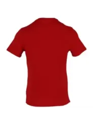 Rotes Baumwoll-T-Shirt mit Reißverschluss