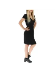 Schwarzes Armani Exchange Cutout Kleid