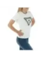 Weißes Guess T-Shirt Jeans Pose