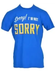 Royalblaue T-Shirt mit frechem Aufdruck