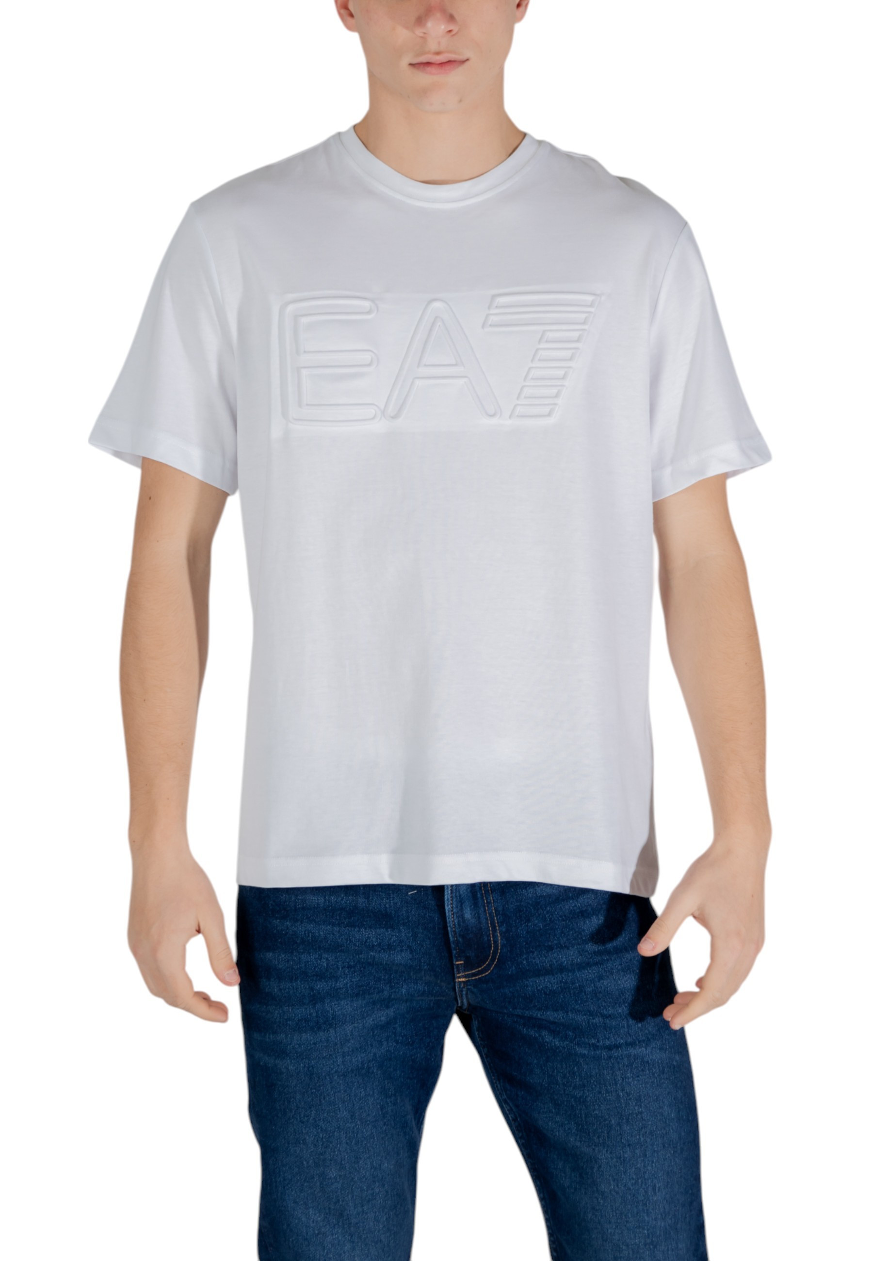 Ea7 Herren T-Shirt Weiß 483265