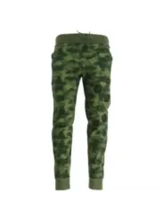 Grüne Camouflage Hose mit Kordelzug