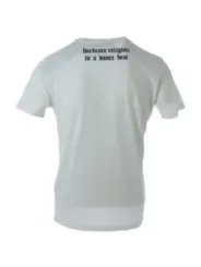 Weißes John Richmond T-Shirt Rückdruck