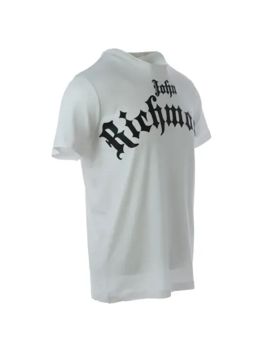 Weißes John Richmond T-Shirt vorne