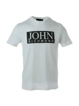 John Richmond weißes Logo T-Shirt