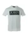 John Richmond weißes Logo T-Shirt