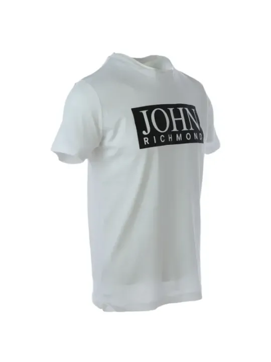 Weißes T-Shirt mit Logoaufdruck