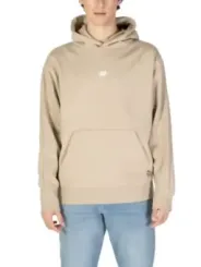 Beiger New Balance Kapuzenpullover Freizeitlook