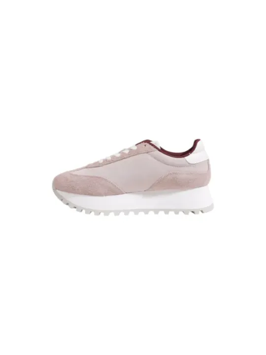 Rosa und kastanienbraune Calvin Klein Sneakers