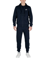Dunkelblauer EA7 Trainingsanzug Fleece Set