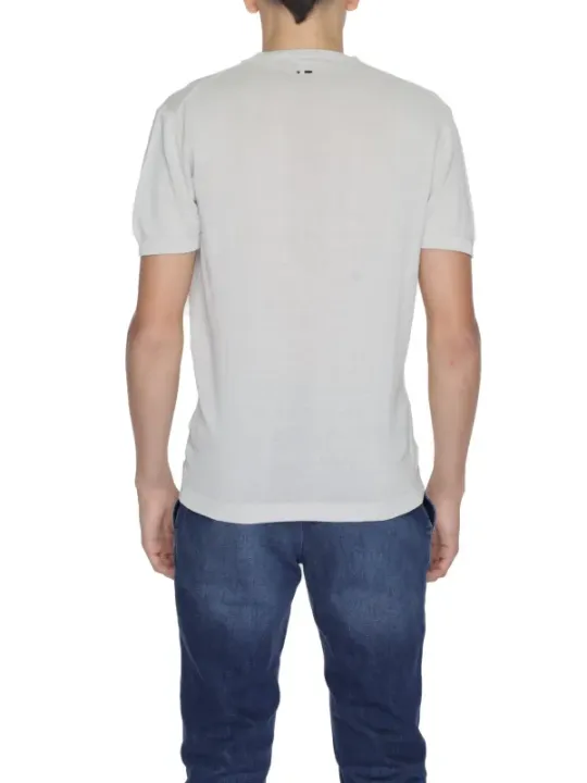 Weißes USPA T-Shirt mit Nackenlogo