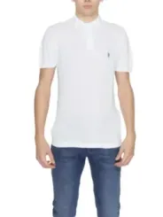 Weißes U.S. Polo Assn. Poloshirt