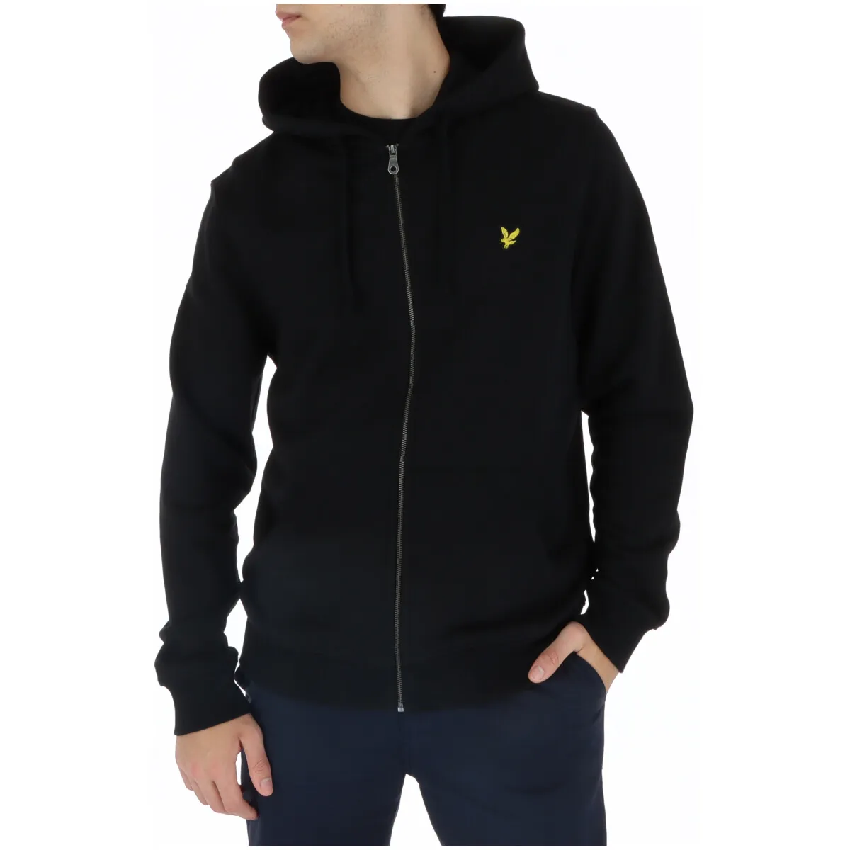 Herren Fleece Schwarz 471793