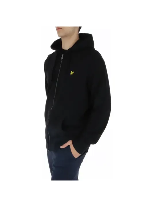 Schwarzer Lyle & Scott Kapuzenpullover