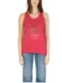 Rotes Blauer Logo Tanktop Damen