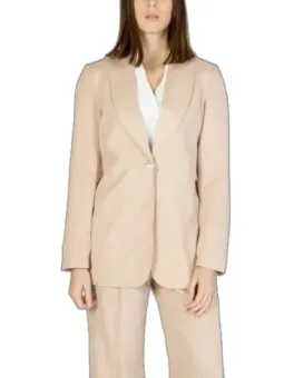 Beiges Wollblazer und Stoffhose