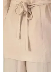 Tie-Waist Off-White Vero Moda Hose