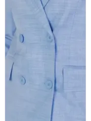 Helle, doppelreihige Herrenjacke aus Stoff