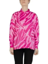 Pink-weiß gestreiftes Zebra Hemd