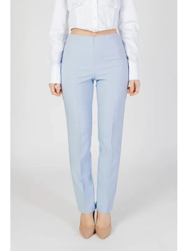 Weiße und blaue Damen Hose