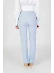 Aqua blaue High-Waist-Hose Sandro Ferrone