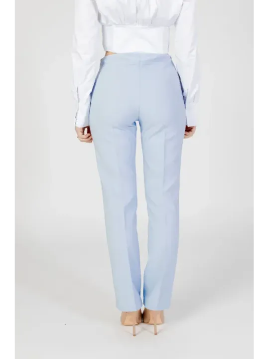 Aqua blaue High-Waist-Hose Sandro Ferrone
