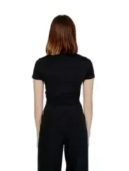 Schwarzer Guess Damen Jumpsuit kurzärmlig