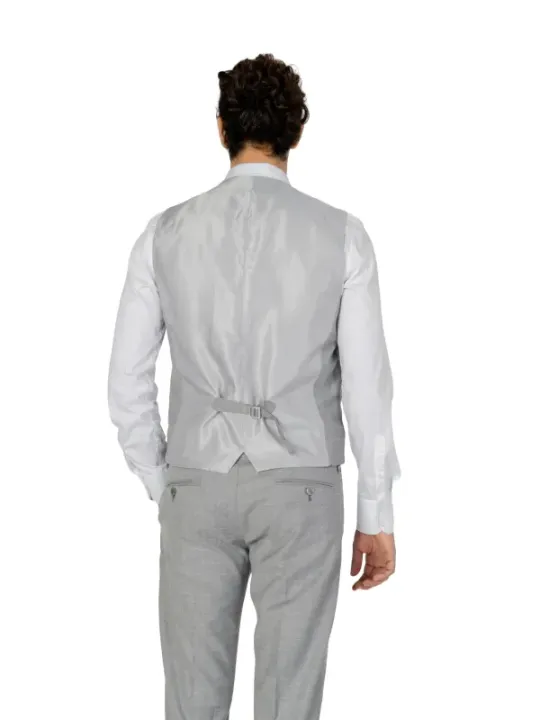 Herren formelle graue Anzugweste