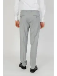 Helle graue Herren Slim Fit Hose