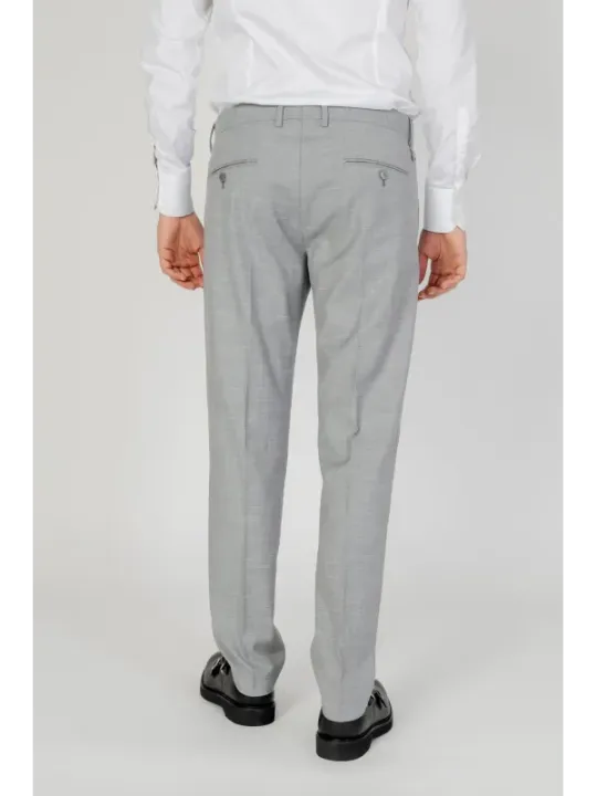 Helle graue Herren Slim Fit Hose